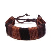 Men's Leather Corded Bracelet 2 Men's Leather Corded Bracelet 2