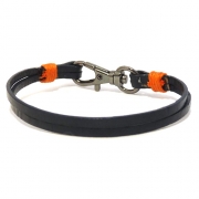Men's Blue Leather Bracelet Men's Blue Leather Bracelet