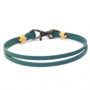Men's Green Leather Bracelet Men's Green Leather Bracelet
