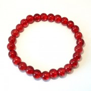 Red Crackle Glass Bracelet Red Crackle Glass Bracelet