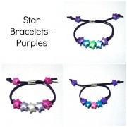 Star Bracelets - Purples Star Bracelets - Purples
