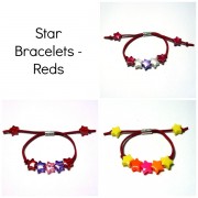 Star Bracelets - Reds Star Bracelets - Reds