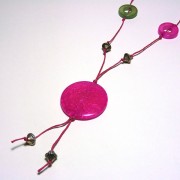 Pink and Green Donut Jewellery Set Pink and Green Donut Jewellery Set