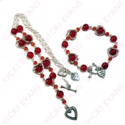 Red Heart Frame Jewellery Set Red Heart Frame Jewellery Set