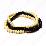 Black and White Bracelet Combo Black and White Bracelet Combo