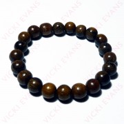 Robles Wood Bead Bracelet 10mm Robles Wood Bead Bracelet 10mm