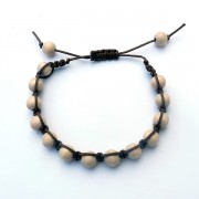 Mens Wood Bead Square Knot Bracelets Mens Wood Bead Square Knot Bracelets