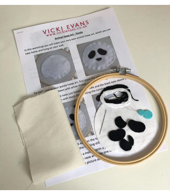 Animal Hoop Art - Children's Sew Your Own Craft Kits