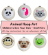 Animal Hoop Art - Children's Sew Your Own Craft Kits