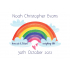 Personalised Rainbow Baby Birth Celebration A4 PRINT