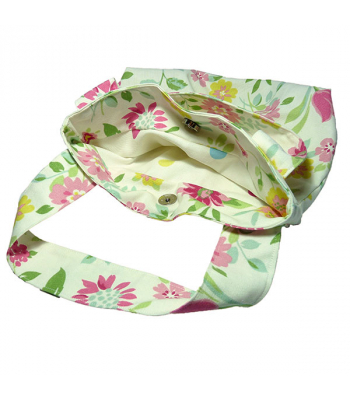 Floral Gathered Tote Bag