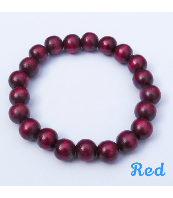 Coloured Wood Bead Bracelets