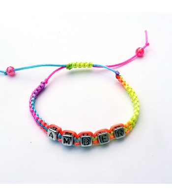 Children's Personalised Multi Colour Bracelet