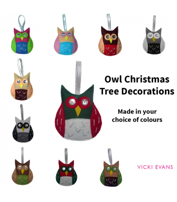 Owl Christmas Tree Decorations