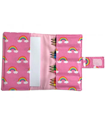 Personalised Colouring Wallets - Lots of Fabric Choices