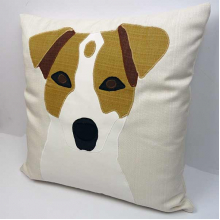 Personalised Applique Dog Pet Animal Cushion Covers