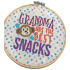 Grandma Has The Best Snacks Embroidered Hoop