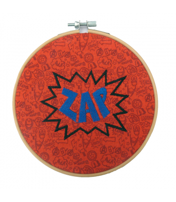 Comic Style BAM ZAP POW Hoop Set