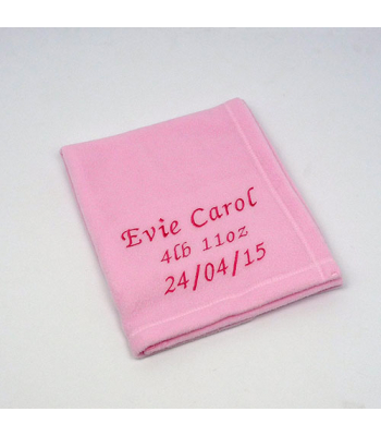 Personalised Baby Fleece Blanket