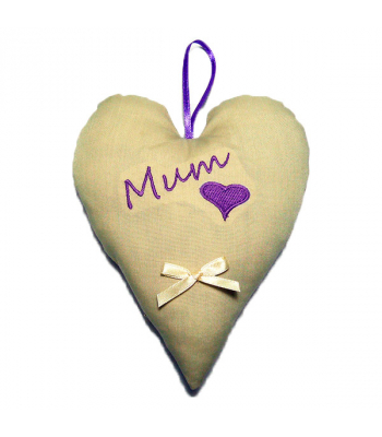 Personalised Embroidered Padded Heart