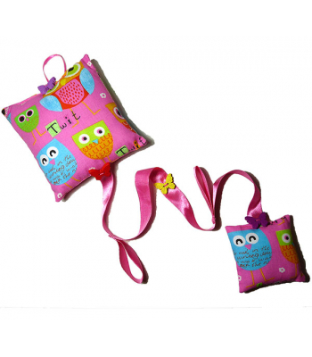 Hair Accessory Hanging - Pink Owls