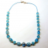 Blue and Clear Crackle Bead Jewellery Set