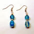 Blue and Clear Crackle Bead Jewellery Set