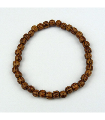 Palmwood 6mm Wood Bead Bracelet