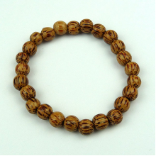 Palmwood 8mm Wood Bead Bracelet