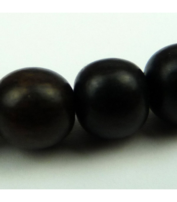 Tiger Ebony 6mm Wood Bead Bracelet