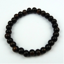 Tiger Ebony 8mm Bead Bracelet