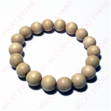 Whitewood 12mm Bead Bracelet