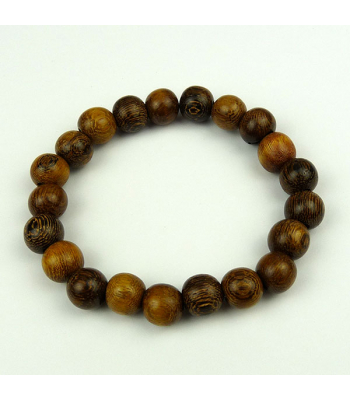 Robles Wood Bead Bracelet 10mm