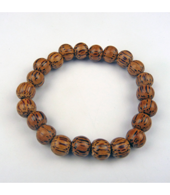 Palmwood 10mm Wood Bead Bracelet