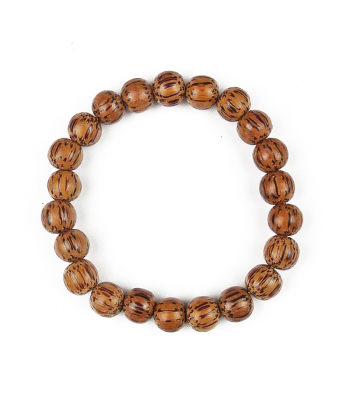 Palmwood 10mm Wood Bead Bracelet