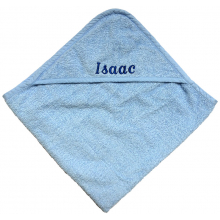 Personalised Blue Hooded Baby Towel