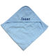 Personalised Blue Hooded Baby Towel