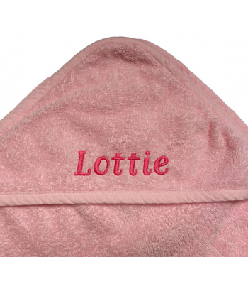 Personalised Pink Hooded Baby Towel