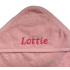 Personalised Pink Hooded Baby Towel