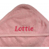 Personalised Pink Hooded Baby Towel