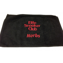 Embroidered Towel - Text Only (Snooker/Pool)