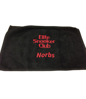 Embroidered Towel - Text Only (Snooker/Pool)