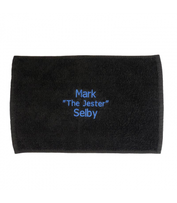 Embroidered Towel - Text Only (Snooker/Pool)