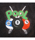 Embroidered Pool Design Snooker-Pool Cue Towel