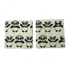 Panda Fabric Coaster Set