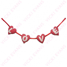 Love - Valentines Padded Heart Bunting