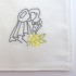 Embroidered Wedding Handkerchiefs / Napkins