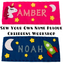 Sew Your Own Name Plaque - Childrens Workshops