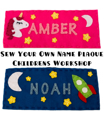 Sew Your Own Name Plaque - Childrens Workshops
